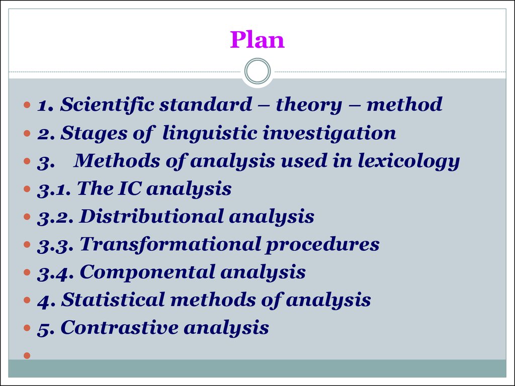 methods used in lexicological research ppt