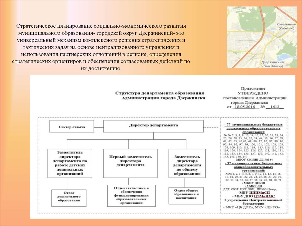 Экономического развития муниципального