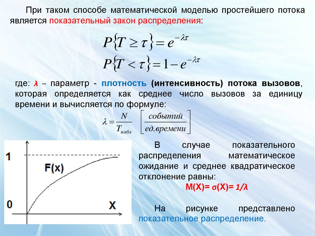 Интенсивностью потока называется