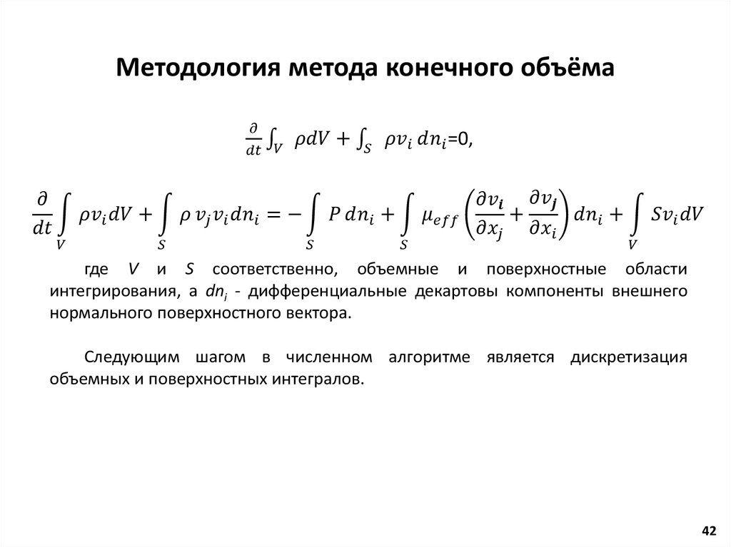 Методология метода конечного объёма