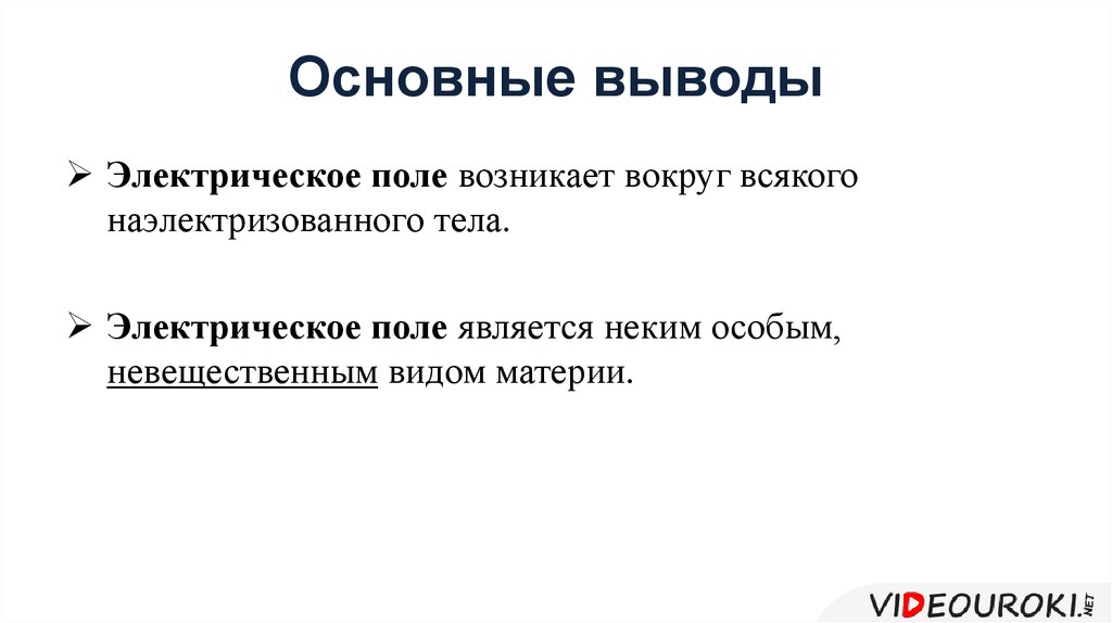 Электрическое поле презентация