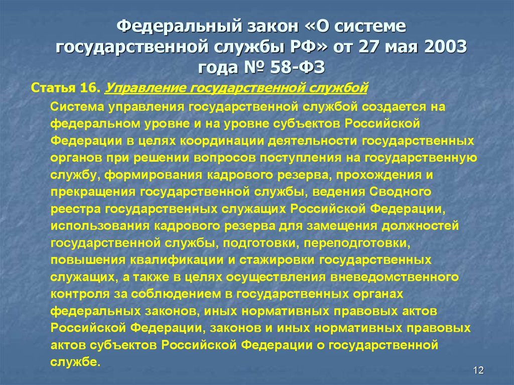 Органы федеральной государственной службы. Закон о системе государственной службы. ФЗ О системе государственной службы РФ. 58 ФЗ О системе государственной службы. ФЗ 58.