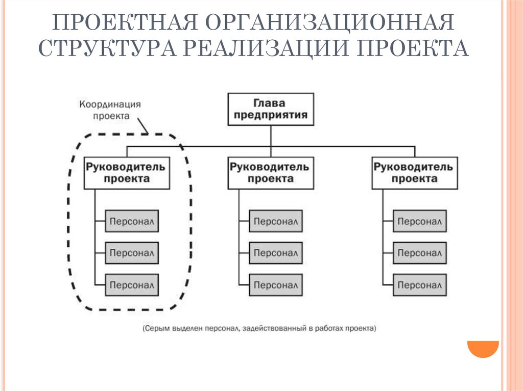 Проектная организационная структура управления проектом