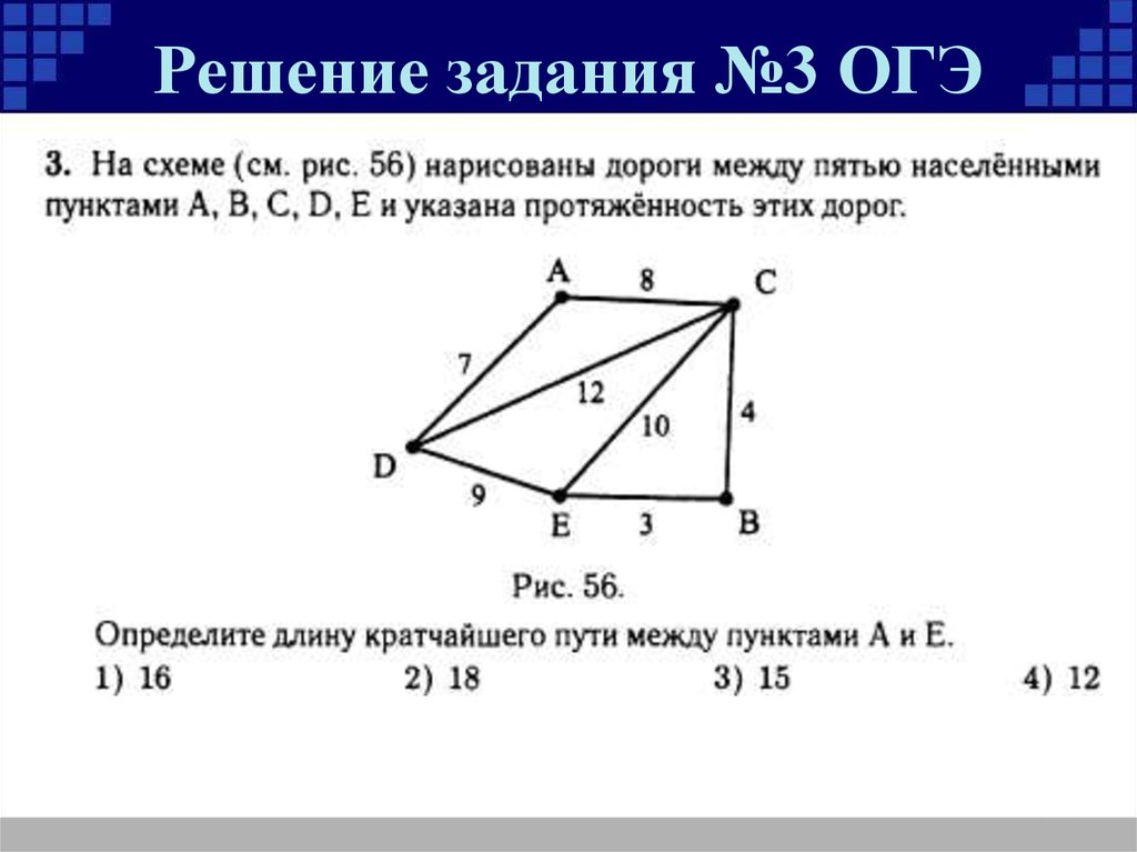 Решу огэ информатика задание. Задания ОГЭ. Решение задач ОГЭ. Дороги ОГЭ. Задача ОГЭ на маршруты.