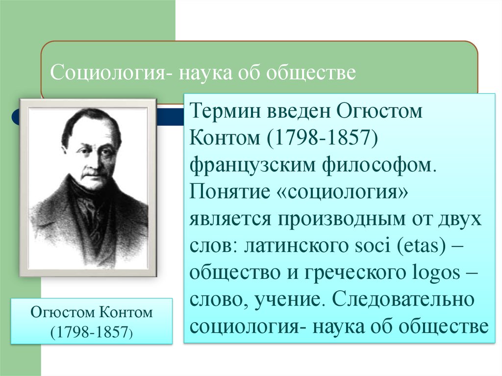 Кто ввел в научный оборот термин социология. Представители социологии. Представители понимающей социологии. Огюст понятие социологии. Социология наука термины.