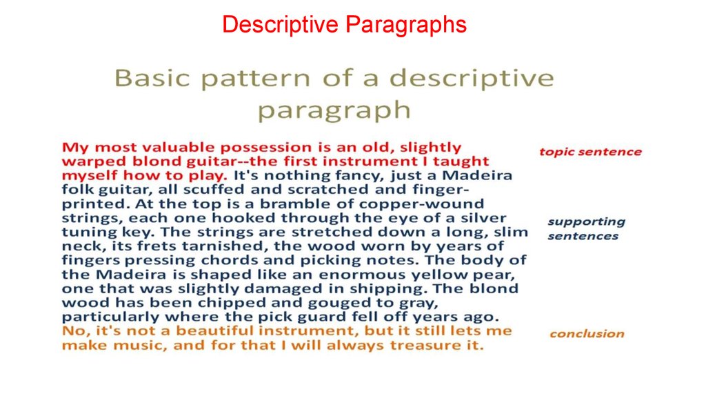  Descriptive Paragraph Topic Sentence Examples Of How To Write A Good Descriptive Paragraph
