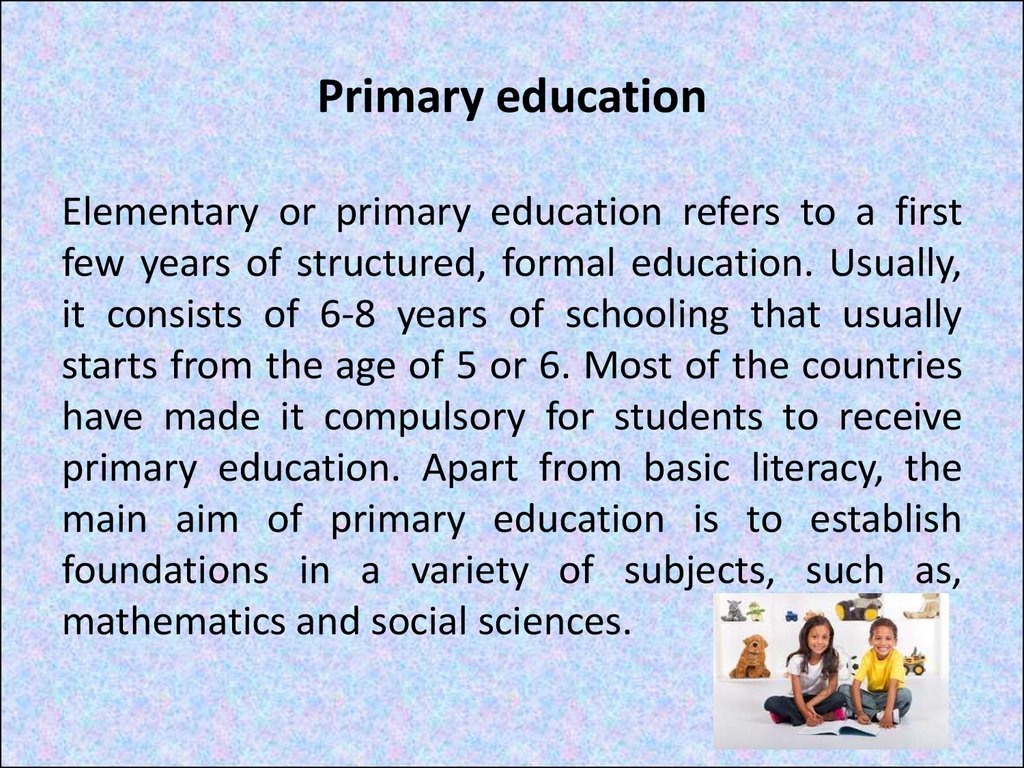 Education in russia is compulsory