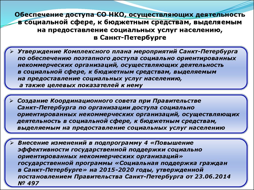 Некоммерческая организация как поставщик социальных услуг - презентация  онлайн