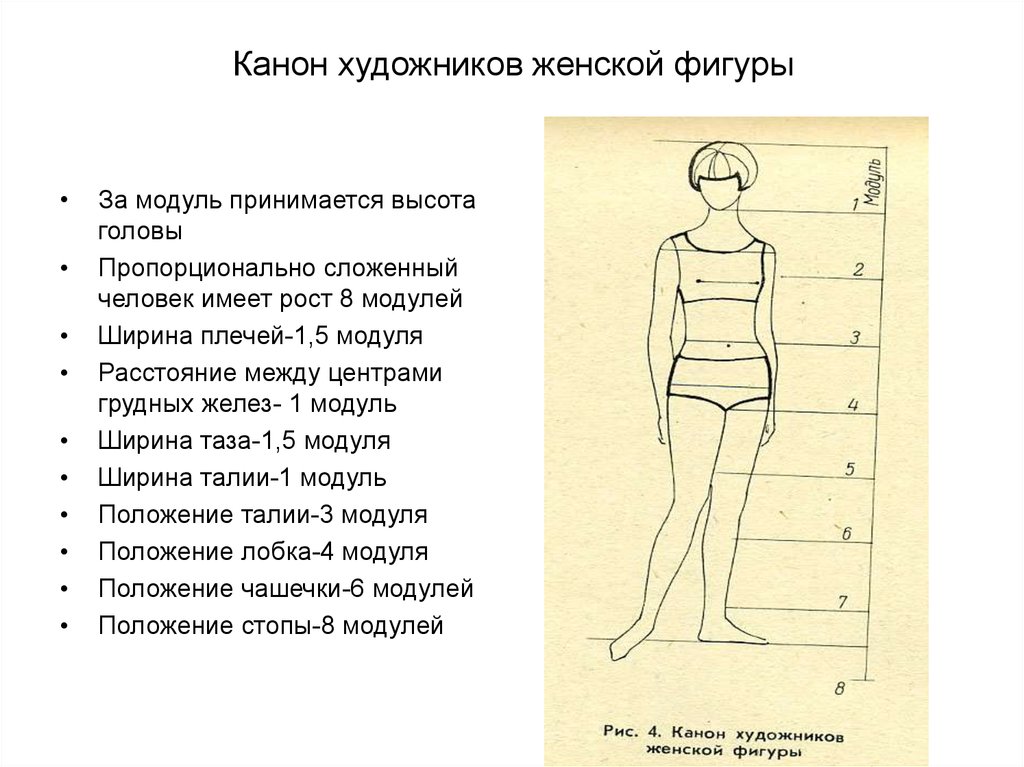 Схема женской фигуры