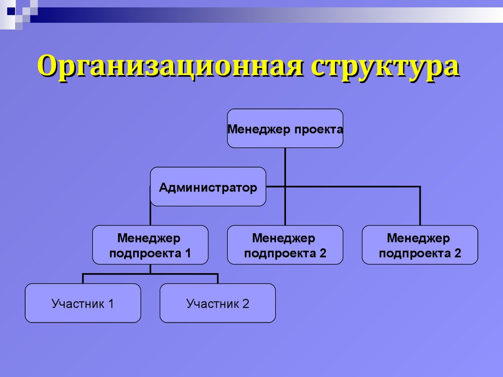 Менеджер проекта и администратор проекта