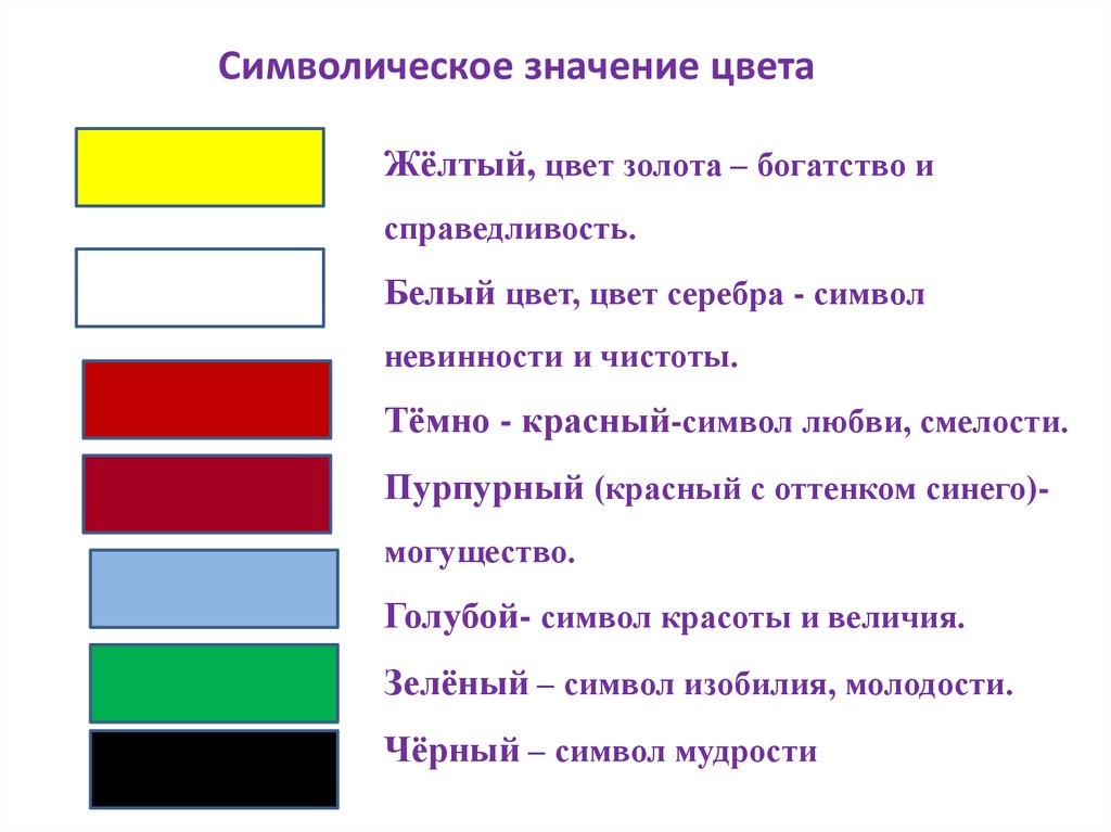 Что означают цвета года. Символическое значение цвета. Символическое значение цветов.