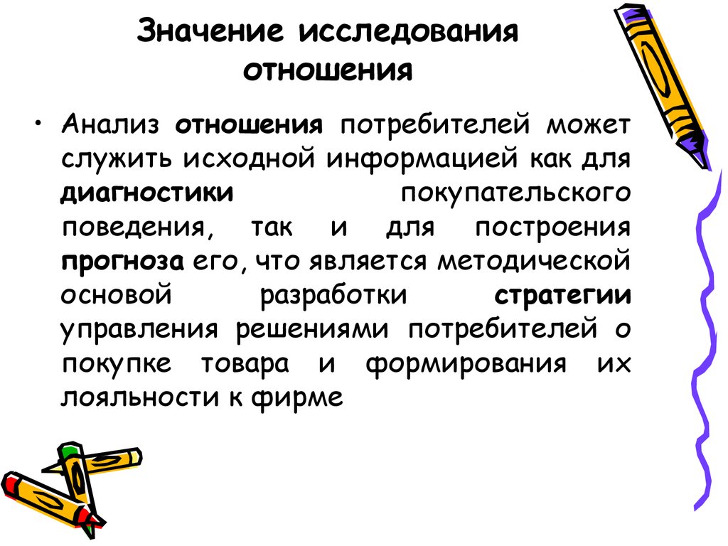 Значения исследования