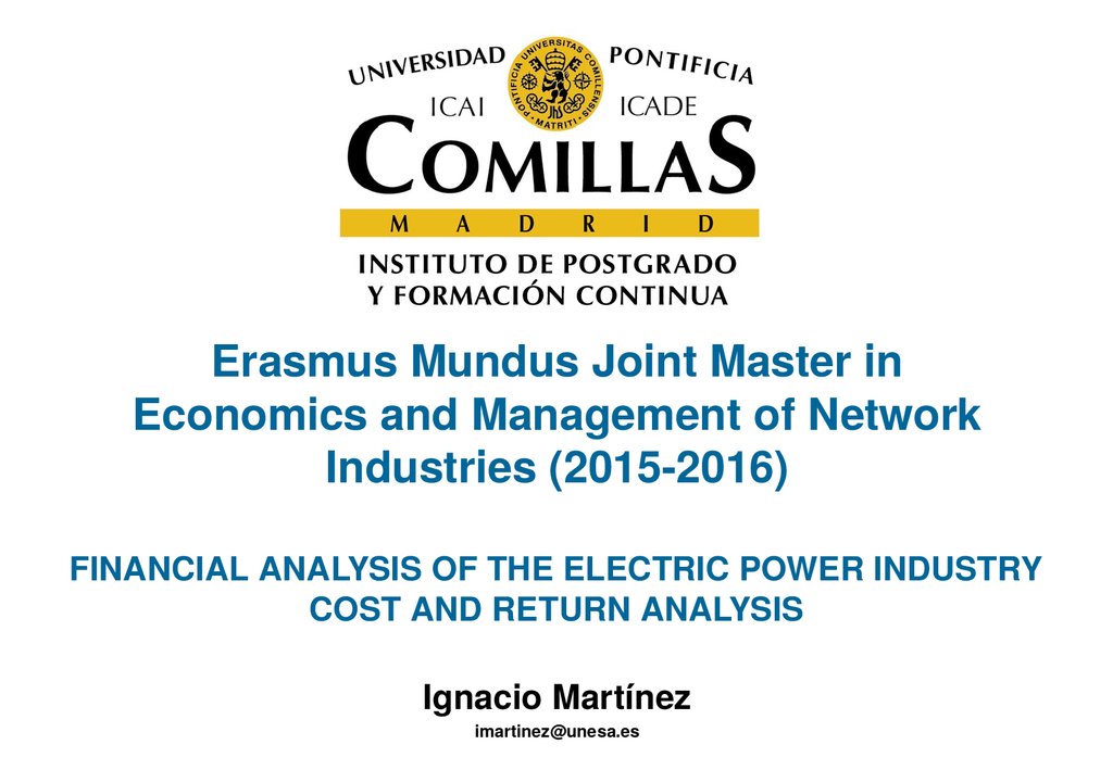 Erasmus mundus. Industry cost structure что это.