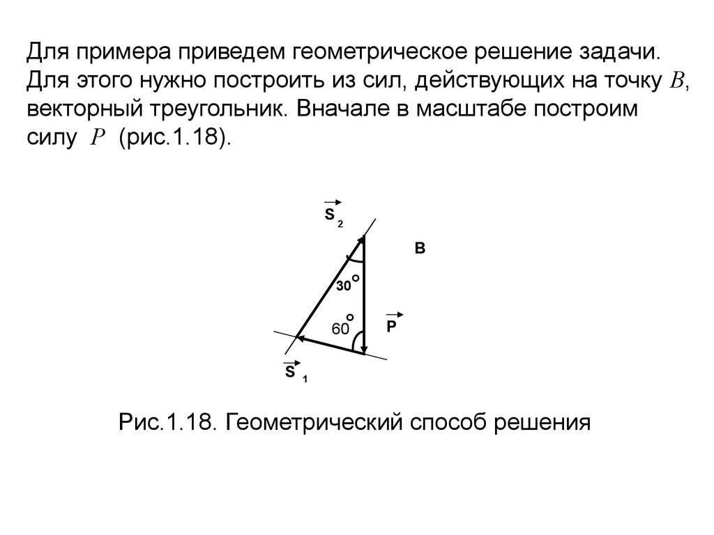 Геометрический способ. Геометрический способ решения. Решение задач на равновесие геометрическим способом. Задачи по механике с решением геометрическим способ. Геометрический способ термех.