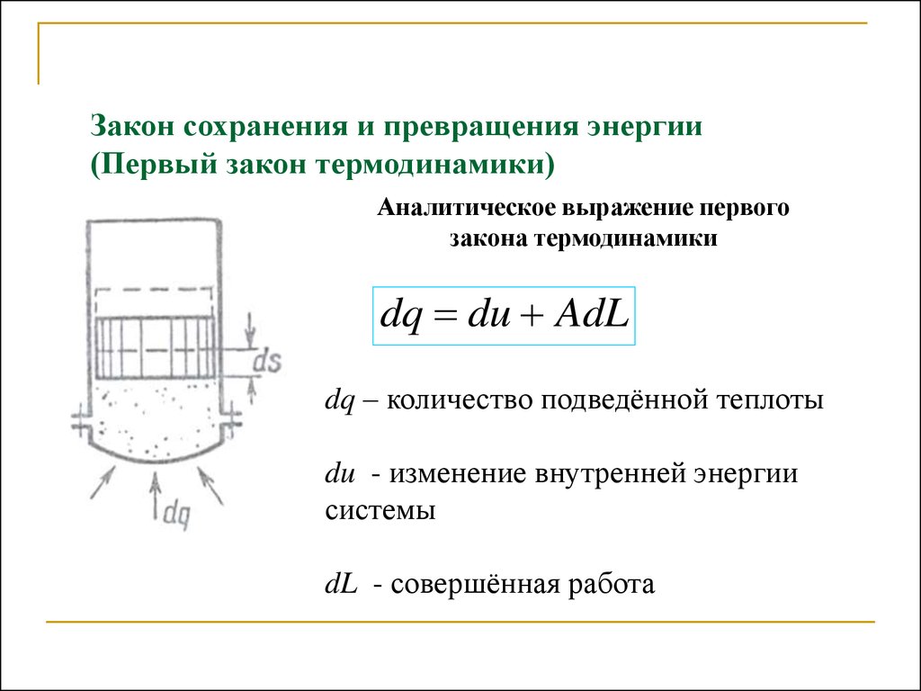 Закон внутренней энергии. Аналитическое выражение 1 закона термодинамики. Первый закон термодинамики аналитическое выражение. Аналитическое выражение первого закона термодинамики формула. Аналитическое выражение первого закона термодинамики имеет вид.