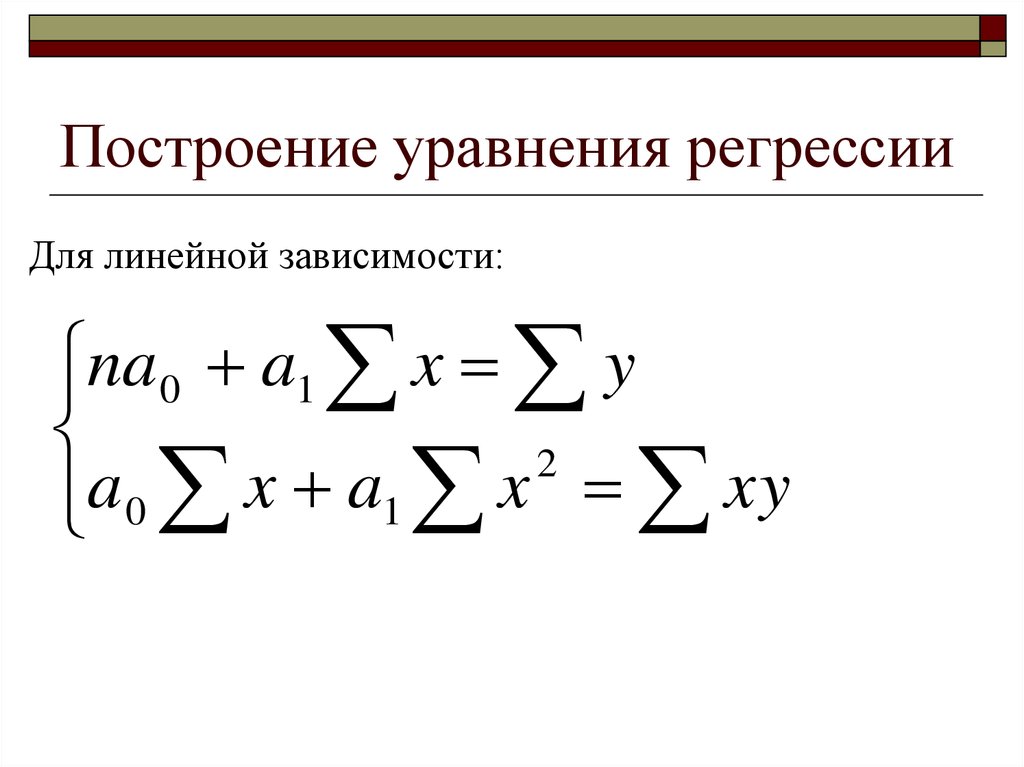 1 построить линейное уравнение регрессии. Построение уравнения регрессии. Общий вид уравнения регрессии. Уравнение линейной регрессии. Построить уравнение линейной регрессии.