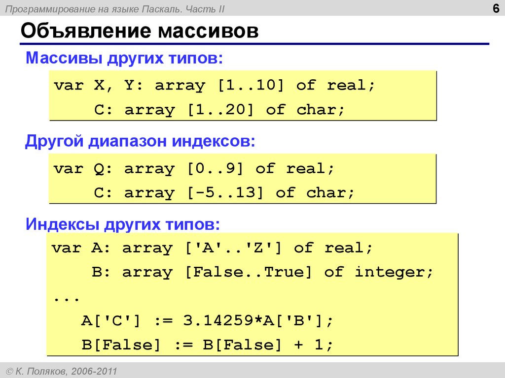 Способы массива. Массивы в Паскале. Массив это в программировании Паскаль. Типы массивов в Паскале. Массив Паскаль пример.