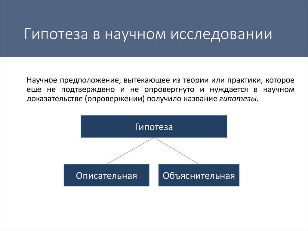 Выделяют в научном исследовании