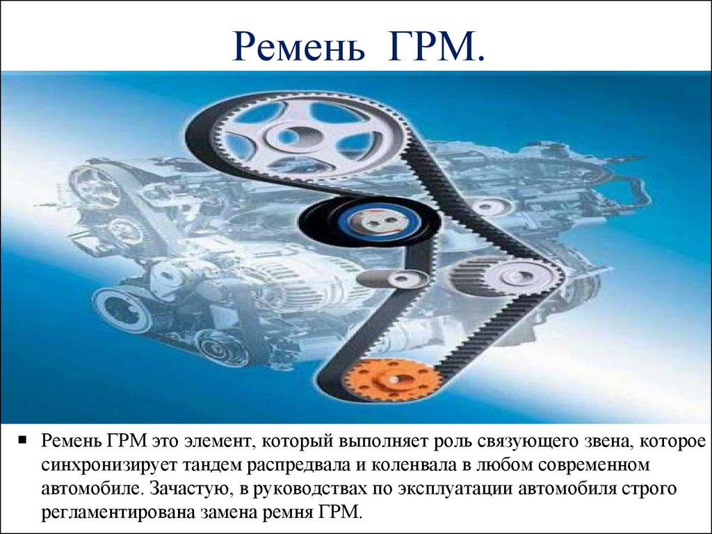 Газораспределительный механизм ДВС - презентация онлайн