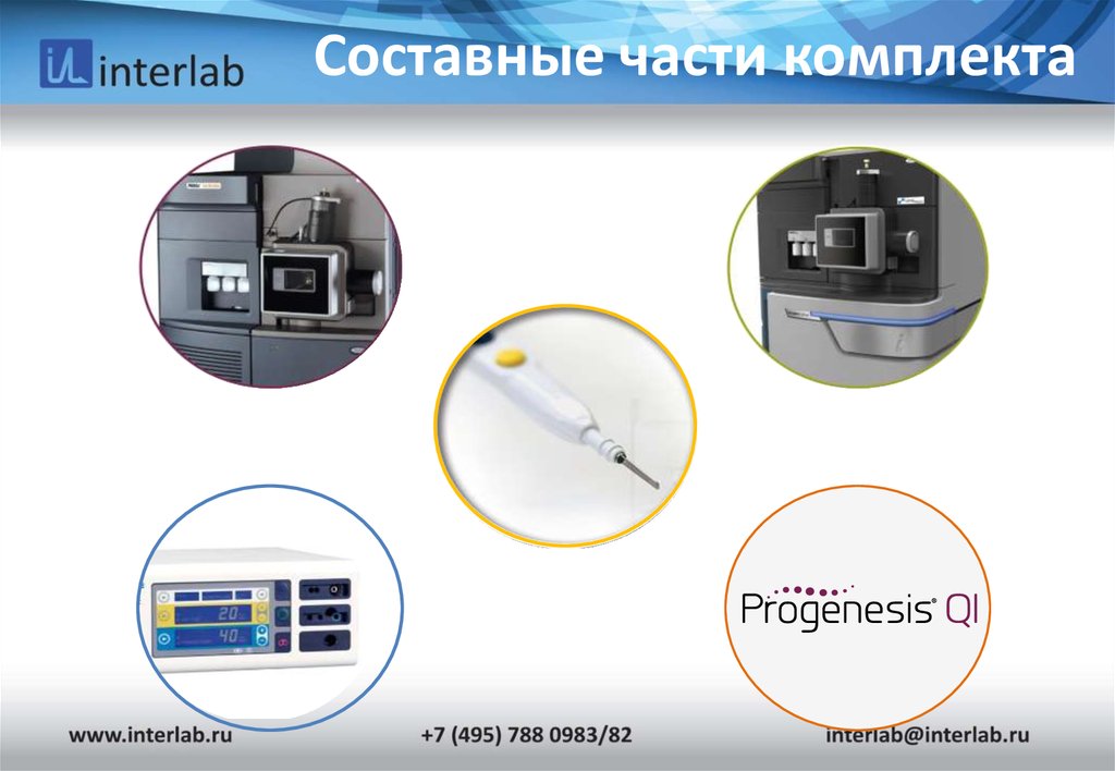 Составные части комплекта