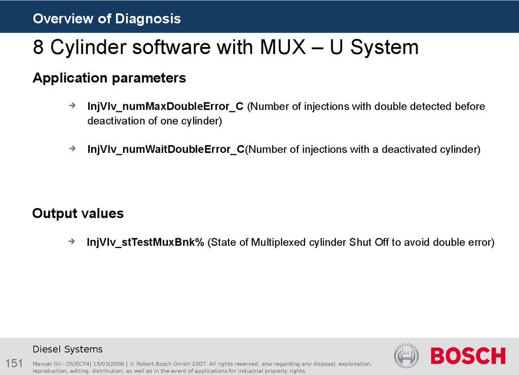 8 Cylinder software with MUX – U System