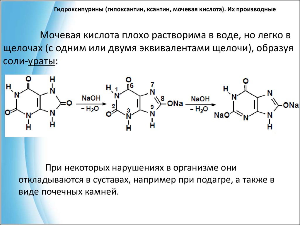 Реакция кислого аммония. Гидроксипурины (мочевая кислота, ксантин, витамин в1). Соли мочевой кислоты формула. Мочевая кислота + cuso4. Ксантин и гипоксантин.