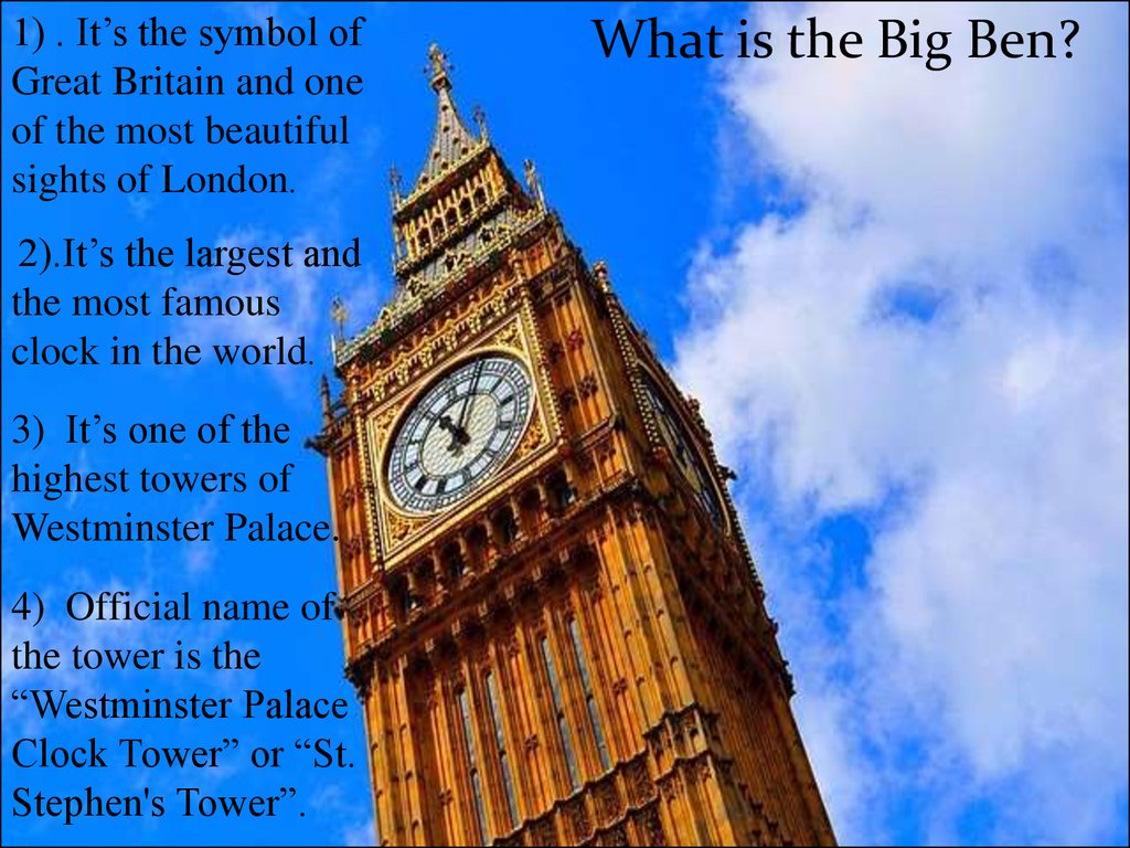 Big Ben Online Presentation