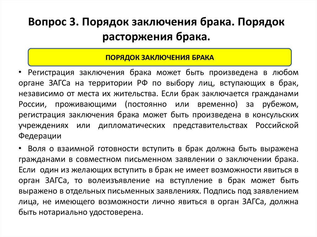 Расторжение брака российское законодательство. Порядок заключения и расторжения брака. Семейное право порядок и условия заключения и расторжения брака. Заключение брака правила расторжения брака. Понятие брака заключение и прекращение брака.