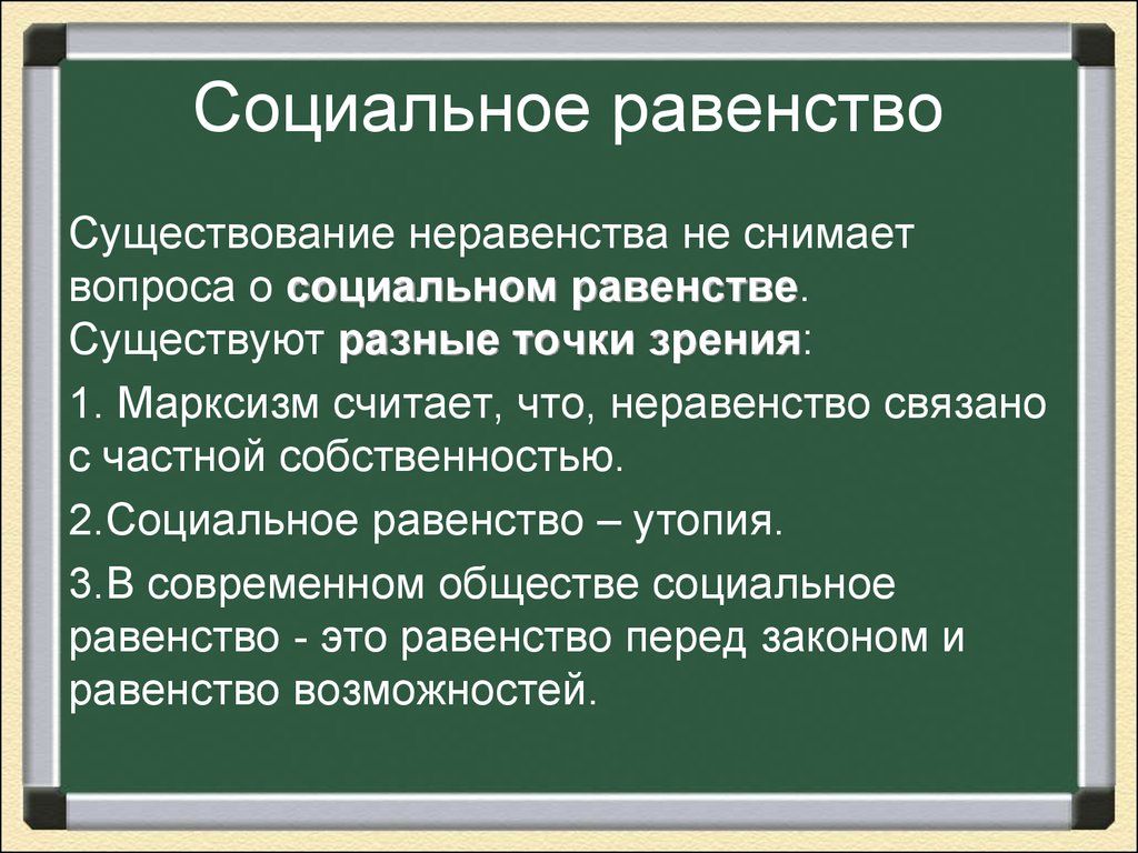 Социальное неравенство презентация