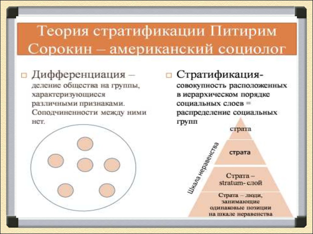 Социальная группа страта членством в которой. Стратификация общества п. Сорокин. Концепция социальной стратификации Питирима Сорокина. Дифференциация и стратификация. Социальная дифференциация и стратификация.