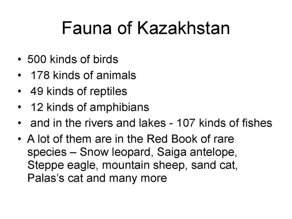 Fauna of Kazakhstan