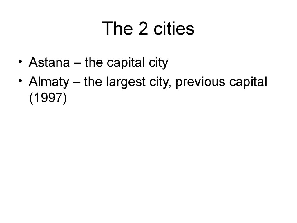 The 2 cities