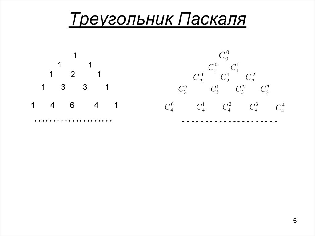 Презентация число сочетаний треугольник паскаля 10 класс. Треугольник Паскаля до 5. Треугольник Паскаля комбинаторика. Треугольник Паскаля до 10. Треугольник Паскаля сочетания.