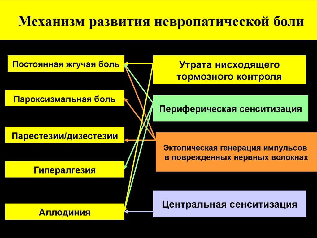 Невропатическая боль. Механизм развития боли. Механизм нейропатической боли. Формирование нейропатической боли.