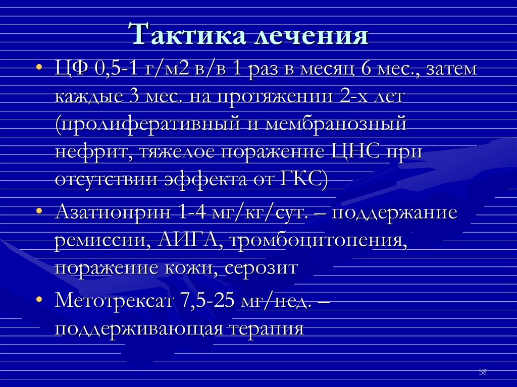 Тактика лечения