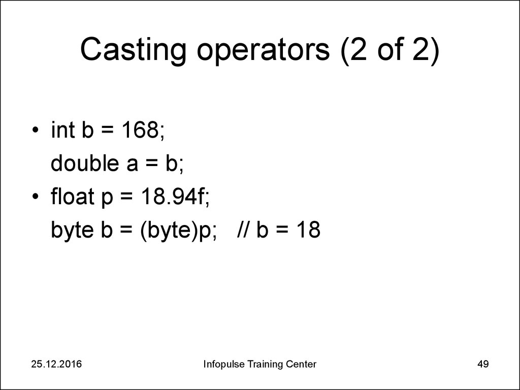Casting operators (2 of 2)
