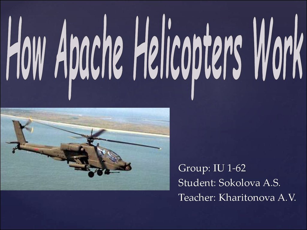 How Apache Helicopters Work - online presentation