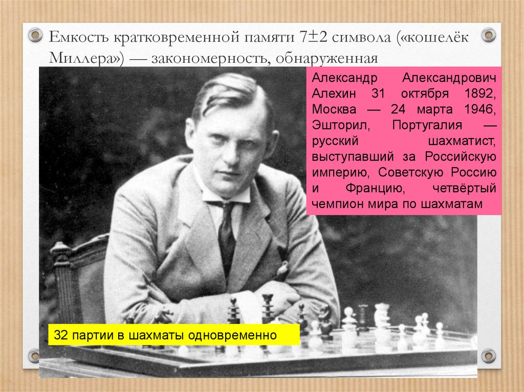 Алехин вошел в число сильнейших шахматистов