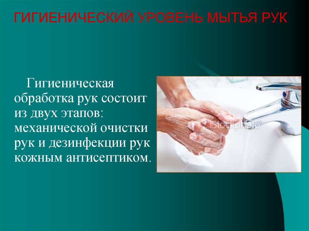 Этапы мытья рук