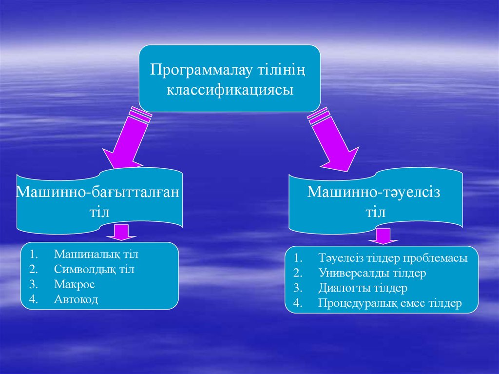 Программалау тілдері 7 сынып презентация