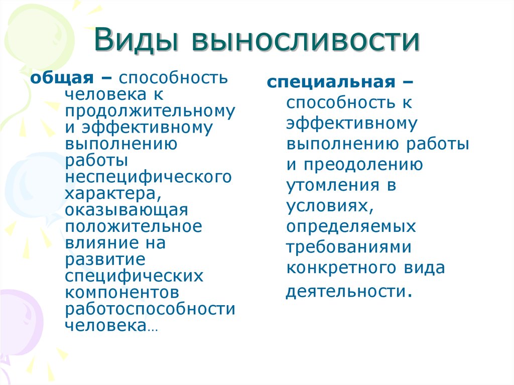 Какие специальные люди. Виды выносливости. Виды общей выносливости:. Выносливость типы и виды. Типы специальной выносливости.