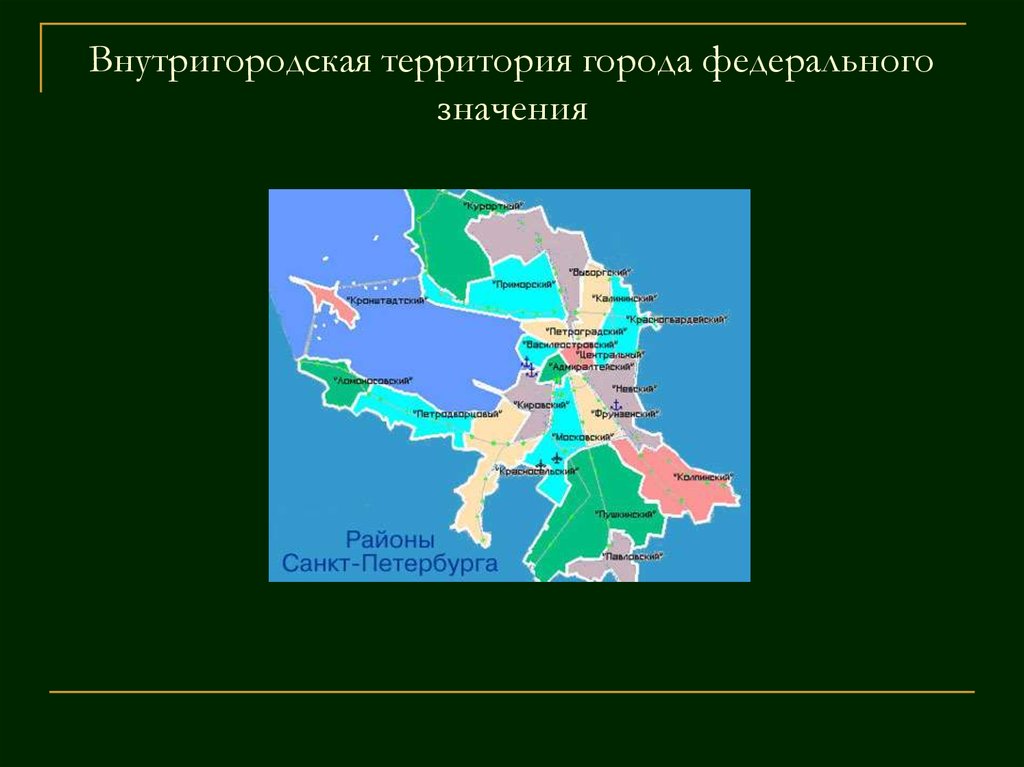 Территория города санкт петербурга на карте. Внутригородская территория. Территории городов федерального значения это. Внутригородская территория города. Внутригородская территория муниципальный округ.