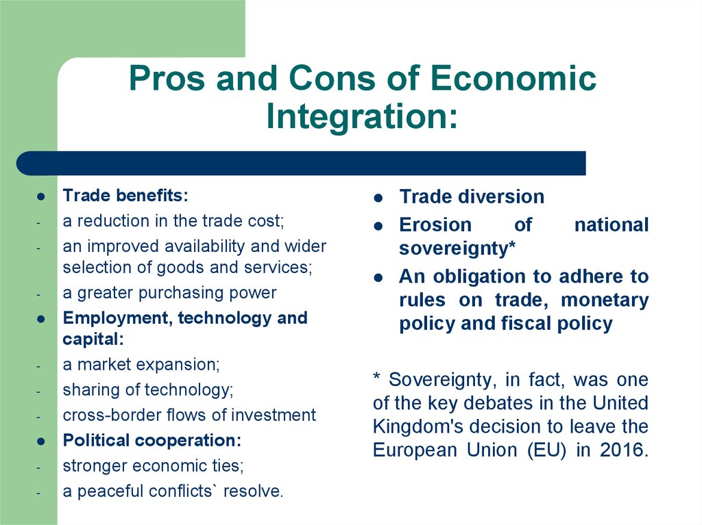 Pros And Cons Of Globalization