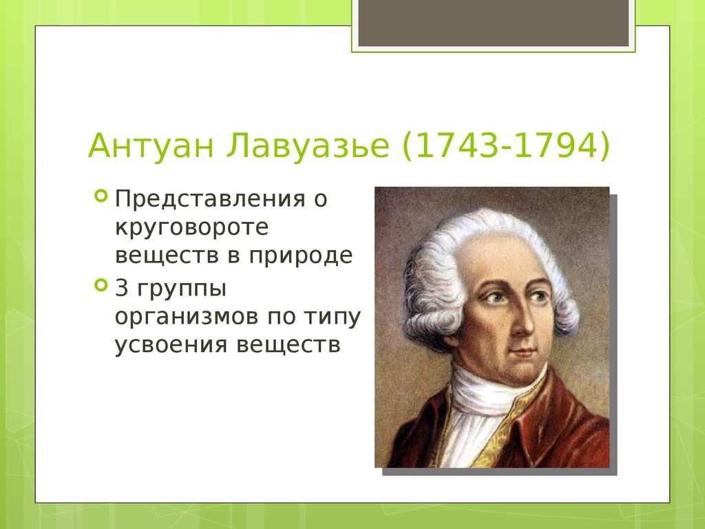 Антуан Лавуазье (1743-1794)