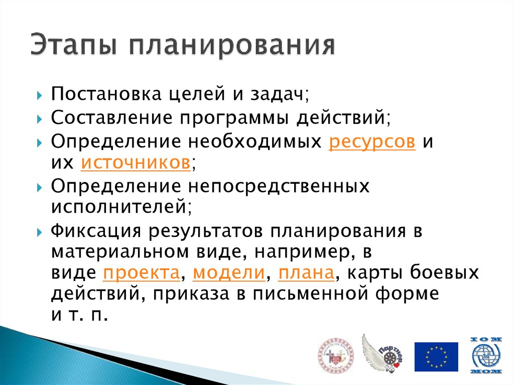 Задача цель результат. Этапы планирования. Планирование этапы планирования. Перечислите этапы планирования. Этапов стадии планирования.