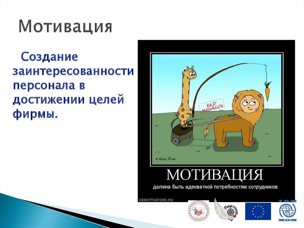 Мотивация должна быть. Создание заинтересованности персонала в достижении целей фирмы. Создание мотивации. Мотивация сотрудников демотиватор. Мотивы создания фирмы.