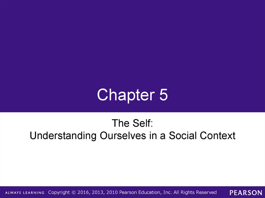 5 context. Understanding ourselves. The social context.