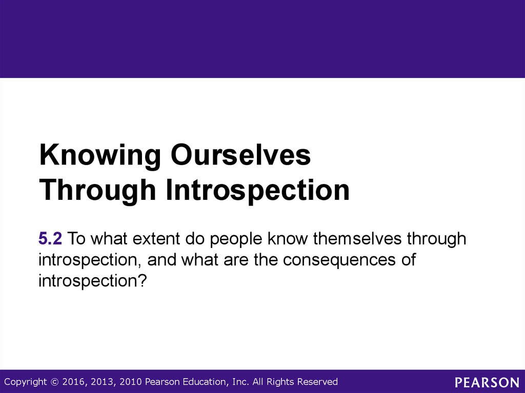 Knowing Ourselves Through Introspection