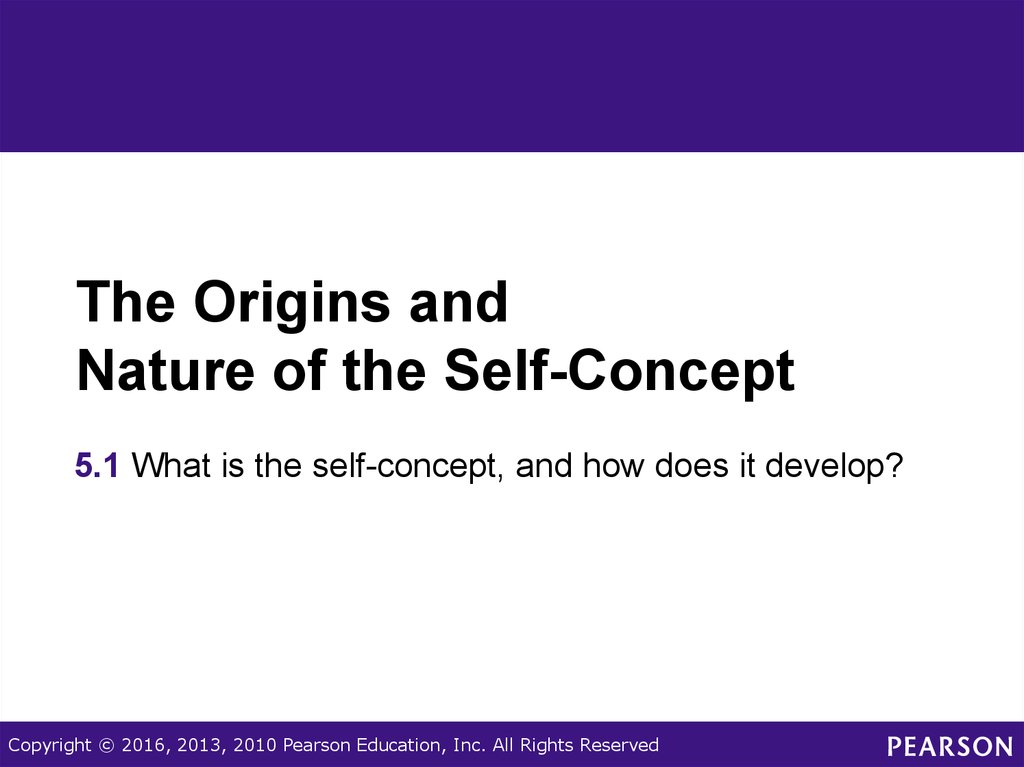The Origins and Nature of the Self-Concept