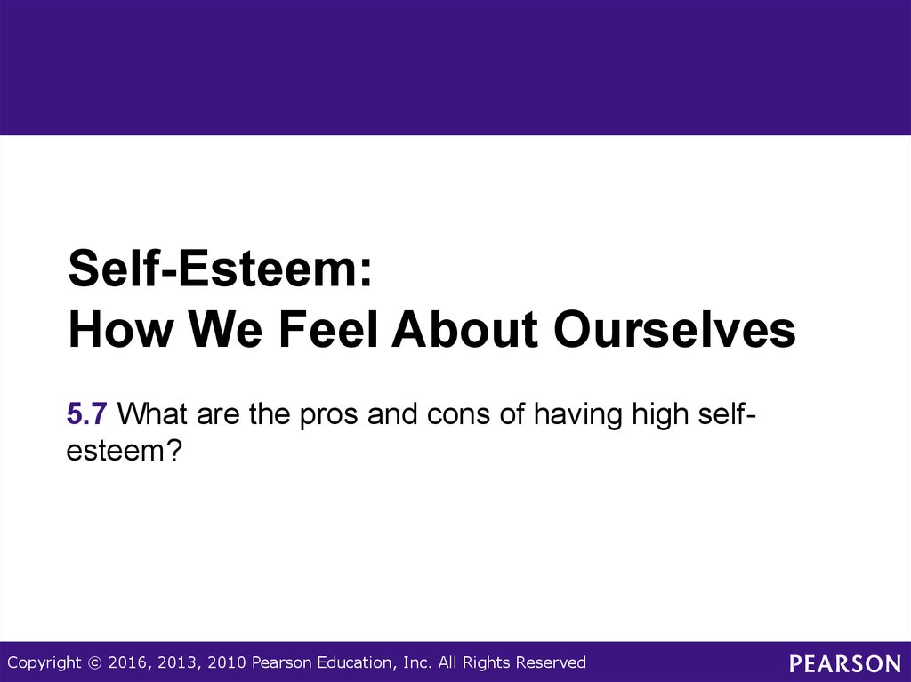 Self-Esteem: How We Feel About Ourselves